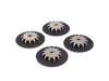 ES#257483 - 1K0698300 - Front Big Brake Kit - Stage 3 - 2-Piece Cross-Drilled & Slotted Rotors (332x32) - Featuring ECS 4-piston brake calipers, caliper brackets, Hawk HPS pads, drilled and slotted semi-floating two-piece rotors, Exact-Fit stainless steel lines and hardware - ECS - Audi Volkswagen