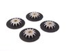 ES#260944 - 1K0698304 - Front Big Brake Kit - Stage 3 - 2-Piece Cross-Drilled & Slotted Rotors (332x32) - (NO LONGER AVAILABLE) - Featuring ECS 4-piston brake calipers, caliper brackets, Hawk HPS pads, drilled and slotted semi-floating two-piece rotors, Exact-Fit stainless steel lines and hardware - ECS - 