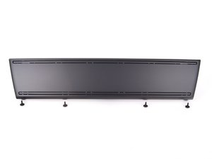 ES#2081146 - 8E0807287C3FZ - Front Plate Filler - Satin Black - (NO LONGER AVAILABLE) - Clean up the look of your front end - Genuine Volkswagen Audi - 