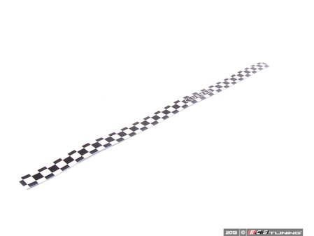 ES#120882 - 51470433214 - Checkered Door Entry Strip - Right - (NO LONGER AVAILABLE) - Door sill strip with checkered pattern and " Clubman" center - Genuine MINI - 