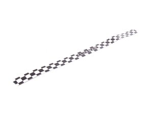 ES#120883 - 51470433215 - Checkered Door Entry Strip - Left - (NO LONGER AVAILABLE) - Door sill strip with checkered pattern and " Clubman" center - Genuine MINI - 