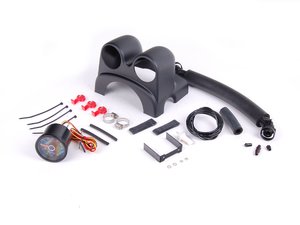 ES#2162711 - 5K0898016 - NewSouth Dual Column Pod Gauge Kit - White Color Backlighting Gauge - Includes NewSouth 30in Hg/30 PSI Mechanical Boost Gauge, Dual Column Pod and Multi-Tap Hose - New South Performance - Volkswagen