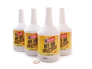 ES#2561619 - RL MT90KT - Transmission Service Kit - Includes drain plug washer and four quarts of Red Line MT90 transmission fluid - Assembled By ECS - Audi
