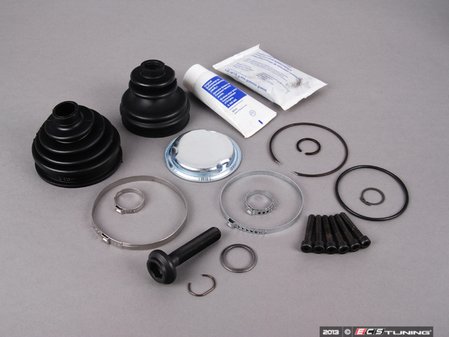 ES#2587728 - 441498203AKT4 - Front CV Joint Refresh Kit - Priced Each - Includes both inner & outer boots with hardware - Services one axle - Assembled By ECS - Audi