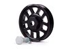 ES#2536 - VR612VCPKIT - ECS Super-Lightweight Crank Pulley - Black - Includes 13oz super-lightweight crank pulley, key way & securing bolt - ECS - Volkswagen