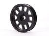 ES#2536 - VR612VCPKIT - ECS Super-Lightweight Crank Pulley - Black - Includes 13oz super-lightweight crank pulley, key way & securing bolt - ECS - Volkswagen