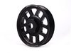 ES#2536 - VR612VCPKIT - ECS Super-Lightweight Crank Pulley - Black - Includes 13oz super-lightweight crank pulley, key way & securing bolt - ECS - Volkswagen