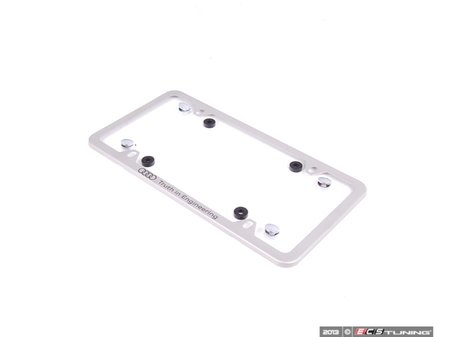 ES#2180508 - ZAW071801 - Truth In Engineering License Plate Frame - (NO LONGER AVAILABLE) - Featuring 'Truth in Engineering' inscription & Audi rings logo - Genuine Volkswagen Audi - 
