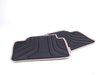 ES#2530669 - 51472220142 - Modern Line Rear Rubber Floor Mat Set - Schwarz/Black With Beige Accent - Genuine BMW - BMW