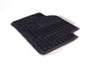ES#2530669 - 51472220142 - Modern Line Rear Rubber Floor Mat Set - Schwarz/Black With Beige Accent - Genuine BMW - BMW