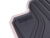 ES#2530669 - 51472220142 - Modern Line Rear Rubber Floor Mat Set - Schwarz/Black With Beige Accent - Genuine BMW - BMW
