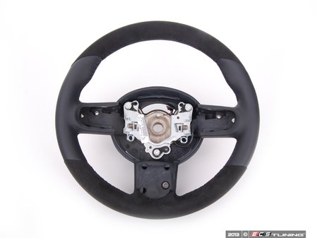 ES#52283 - 32300403545 - JCW Leather Alcantara Steering Wheel - (NO LONGER AVAILABLE) - Upgrade to the JCW thicker wheel - Genuine MINI - 