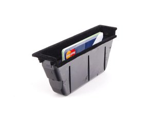 ES#298370 - 1C0857058B33N - Center Console Storage Bin - Black - Get some added storage with this new storage compartment - Genuine Volkswagen Audi - Volkswagen