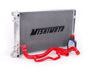 ES#2602603 - MMHOSETT99RDKT - Cooling System Refresh Kit - Performance - Improved cooling and performance, featuring Mishimoto Radiator and 3 piece Red Silicone Coolant Hose Kit - Assembled By ECS - Audi