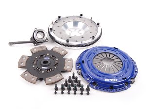 ES#2569457 - SV873-2ALKT -  Stage 3 Clutch Kit - Aluminum Flywheel (9lbs) - Good for a blend of street and track driving, up to 500 FT LBS TQ - Spec Clutches - Audi Volkswagen