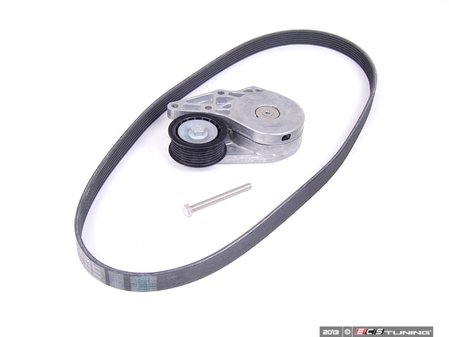 ES#11945 - 021198002 - Accessory Belt Kit - Includes belt tensioner, accessory drive belt, and bolt to install the accessory drive belt - Assembled By ECS - Volkswagen
