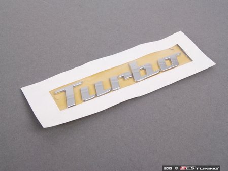 ES#2845142 - 5C5853675C739 - Turbo Emblem - Stick on turbo script from the 2012+ Turbo Beetle - Genuine Volkswagen Audi - Volkswagen