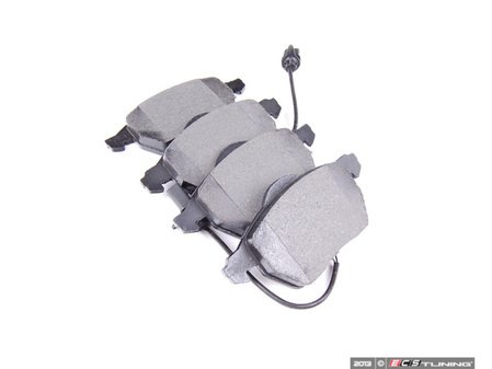 ES#2587543 - D1427DKT1 - Performance Front Brake Service Kit - ECS Slotted V5 Rotors with ECS EP24 "Enthusiast Performance" brake pads. - Assembled By ECS - Volkswagen