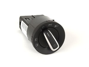 ES#1843971 - 3591SWTN11137 - Standard European Headlight Switch - Chrome Trim - Controls headlights, parking lights, front fog lights, and rear fog lights - Bremmen Parts - Volkswagen