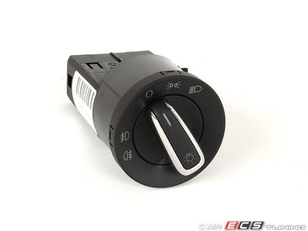 ES#1843971 - 3591SWTN11137 - Standard European Headlight Switch - Chrome Trim - Controls headlights, parking lights, front fog lights, and rear fog lights - Bremmen Parts - Volkswagen