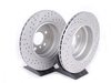 ES#2598279 - ECSE533421-6KT - Performance Rear Brake Service Kit - Featuring ECS GEOMET cross drilled and slotted rotors and Hawk HPS pads - Assembled By ECS - 
