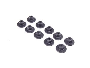 ES#2602801 - 07147169847KT - Plastic Nut - Pack Of 10 - For coarse threaded pin - Genuine BMW - 
