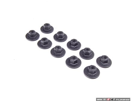 ES#2602801 - 07147169847KT - Plastic Nut - Pack Of 10 - For coarse threaded pin - Genuine BMW - 