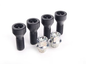 ES#65849 - 36136776076 - Wheel Lock Set W/ Lug Key (M14x1.25) - Priced Each Set - Extra security for your MINI wheels ; Multi tooth type - Genuine MINI - MINI