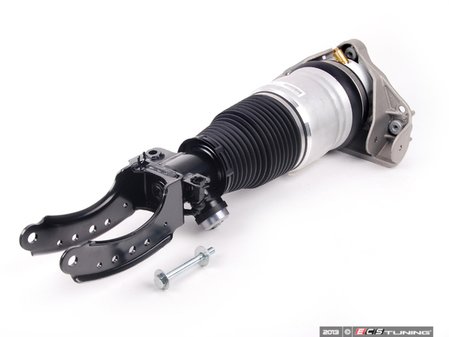 ES#1445788 - 95534303345 - Complete Front Air Suspension Strut - Left - (NO LONGER AVAILABLE) - Includes strut, air bag, pressure valve, and bearing bracket - Genuine Porsche - 