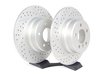 ES#2597629 - ECSE53341121-3KT - Performance Front And Rear Brake Service Kit - (NO LONGER AVAILABLE) - Featuring ECS GEOMET cross drilled and slotted rotors and Hawk HPS pads - Assembled By ECS - 