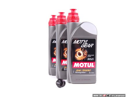 ES#2660884 - 000857ECS01AKT1 - Front Differential Service Kit W/ ECS Magnetic Drain Plug - Featuring Motul 75w90 fluid - Assembled By ECS - Audi