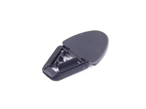 ES#454915 - 8N08577634PK - Lower Seat Belt Trim - Sabre (Black) - Priced Each - Covers belt attachment bolt on the lower inside portion of the seat - Genuine Volkswagen Audi - Audi