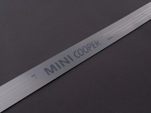 ES#128727 - 51717052127 - "MINI Cooper" Door Sill Entry Strip - Priced Each - Located on the rocker panel / side skirt - Genuine MINI - MINI