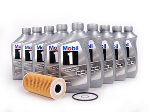 ES#2497575 - 9A110722400KT - Genuine Oil Service Kit (0w-40) - Includes Genuine filter and Genuine Mobil 1 A40 Spec Oil - Genuine Porsche - Porsche