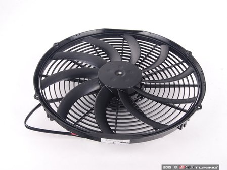 ES#2652188 - 30102049 - Universal 16" Electric Fan - Black - 2024 CFM. High performance puller fan with curved blades. - Spal - Audi BMW MINI