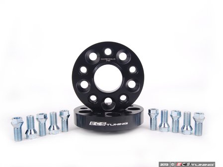 ES#2622669 - 000178ECS01A25KT - ECS Wheel Spacers - 25mm (Pair) - Bolts to the hub with supplied bolts, uses your existing bolts to attach wheel to spacer - ECS - Volkswagen