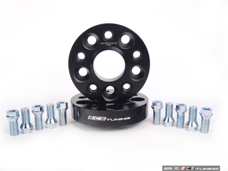 ES#2622680 - 000178ECS01A28KT - ECS Wheel Spacers - 27.5mm (Pair)  - Bolts to the hub with supplied bolts, uses your existing bolts to attach wheel to spacer - ECS - Volkswagen