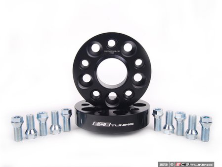 ES#2622682 - 000178ECS01A30KT - ECS Wheel Spacers - 30mm (Pair) - Bolts to the hub with supplied bolts, uses your existing bolts to attach wheel to spacer - ECS - Volkswagen