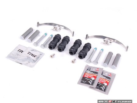 ES#2593942 - 8K0698135AKT1 - Front Pad & Rotor Installation Kit - Pick up new hardware to ensure a long life for your brakes - Assembled By ECS - Audi