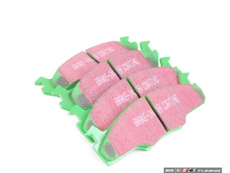 ES#520018 - DP2366 - GreenStuff Performance Brake Pads - Front - Designed as a mildly upgraded pad, great for an afternoon of sporty driving. - EBC - Volkswagen