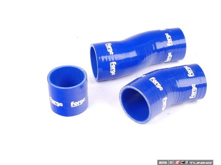ES#1832523 - FMKT007B - Lower Intercooler Boost Hose Kit - Blue - (NO LONGER AVAILABLE) - 3 Piece kit used on the stock twin intercoolers - Forge - 
