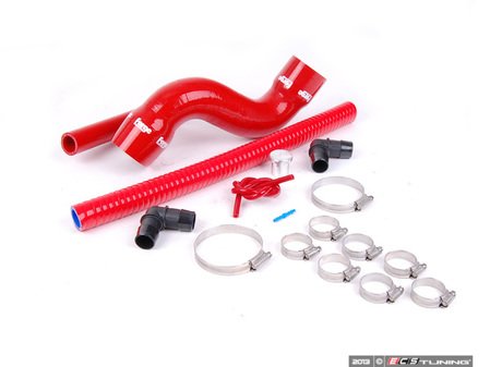 ES#2608060 - FMDV225RLKR - Diverter Valve Relocation Kit - Red Hoses - (NO LONGER AVAILABLE) - Relocate the diverter valve from the hot side of the turbo to the cold side. - Forge - 