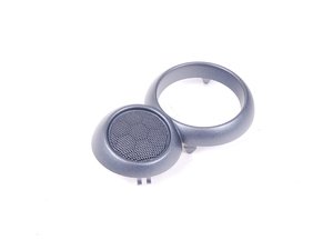 ES#99293 - 51417050891 - Left Cover For Door Opener / Speaker Grille - Anthracite - Mounts to the speaker and handle surround - Genuine MINI - MINI