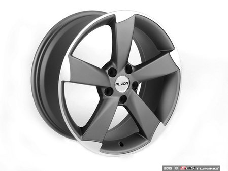 ES#2143408 - 628-1 -  18" Style 628 Wheels - Set Of Four - 18"x8" ET35 5x112 - Gunmetal/Machined Face - Alzor - Audi Volkswagen