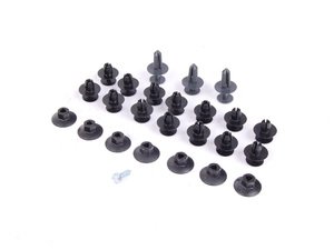 ES#2635976 - 1296802025HRDWKT - Hood Insulation Hardware Kit - All of the hardware needed to install a new hood insulation pad - Genuine Mercedes Benz - Mercedes Benz