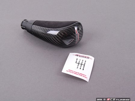 ES#253331 - 25112147230 - JCW Gear Shift Knob - Alcantara / Carbon - (NO LONGER AVAILABLE) - Upgrade to the JCW shift knob - Genuine MINI - 