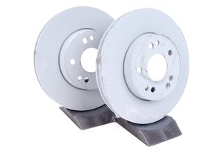 ES#2561871 - 1244212412 - Front Brake Rotors - Pair - Includes rotors for left and right sides -- Does not include new rotor hold down screws - Genuine Mercedes Benz - Mercedes Benz