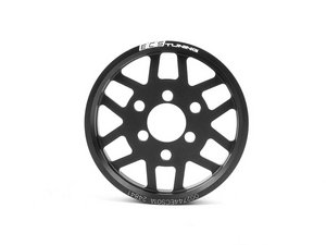 ES#2622664 - 002744ECS01A - Lightweight Power Steering Pulley - Black - Free up some hidden horsepower with this lightweight pulley - ECS - 