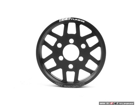 ES#2622664 - 002744ECS01A - Lightweight Power Steering Pulley - Black - Free up some hidden horsepower with this lightweight pulley - ECS - 