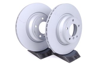 ES#2612396 - 34116854999KT1 - Front Brake Rotors - Pair (330x24) - A pair of high quality coated rotors for rust resistance - Zimmermann - BMW